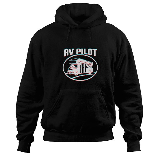 Funny RV Pilot Camping Driver Family Camper Camp RV Hoodies