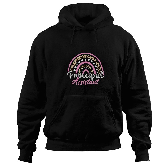 Assistant Principal Rainbow Funny Job Title School Worker Hoodies