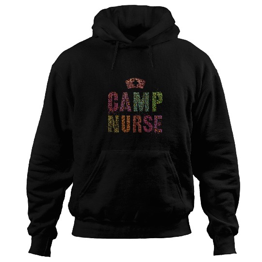 CAMP nurses Leopard Print Nursing Student Camping medicals Hoodies