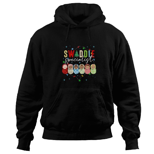 Swaddle Specialist NICU Mother Baby Neonatal nurses Christmas Hoodies