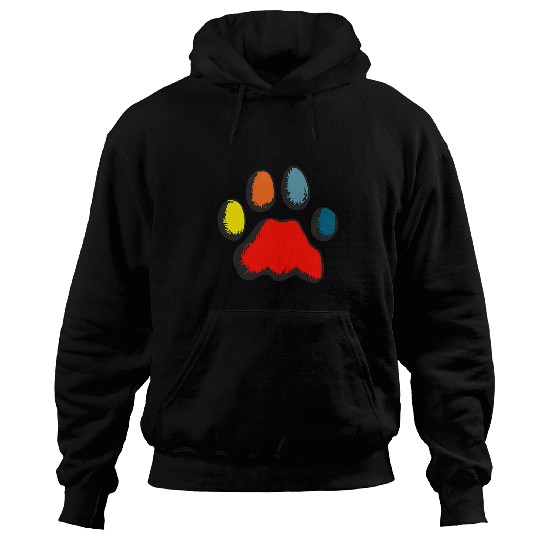 Cute Puppy Dog Cat Lover Paw Print Veterinarian Vet Tech Hoodies