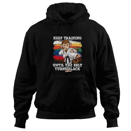 Karate Keep Training Until The Belt Turns Black 1 Hoodies
