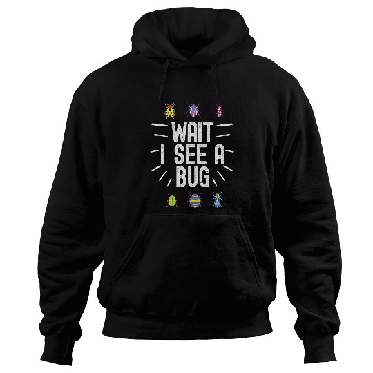 Wait I See A Bug Funny Bug Entomology Insects 23 Hoodies