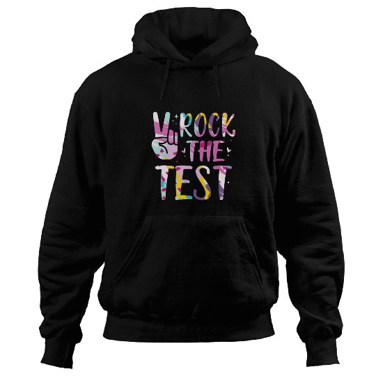 Rock The Test Testing Day Retro Motivational Teacher Student 55 Hoodies