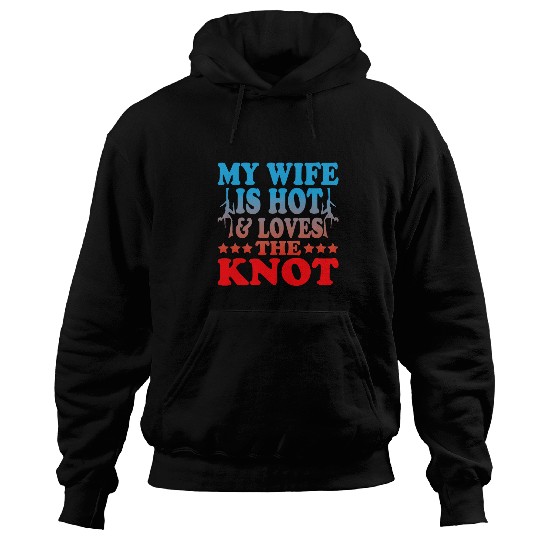 Yoga My Wife Is Hot Loves The Knot Aerial Silks 21 Hoodies