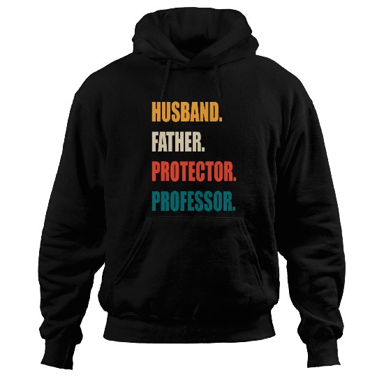 Husband Father Protector Professor Hoodies
