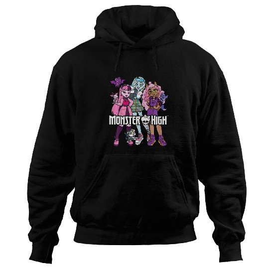Kids Monster High STUDENT Group With Pets Hoodies