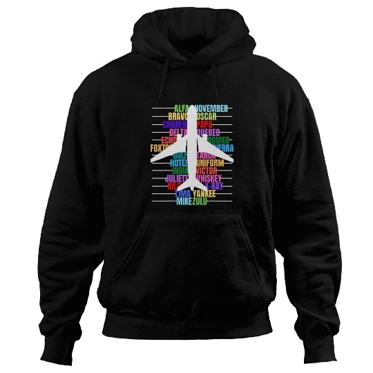 Pilot Alphabet Pilot Copilot Alphabet Aeroplane Men Hoodies