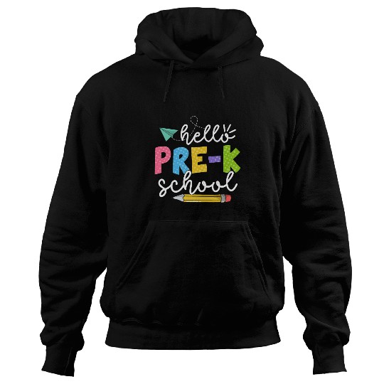 Team Preschool Squad Hello Preschool Teacher Hoodies