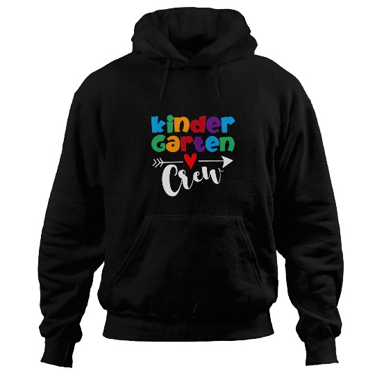 Kindergarten Crew Teacher Student Funny Back To School Gifts Hoodies