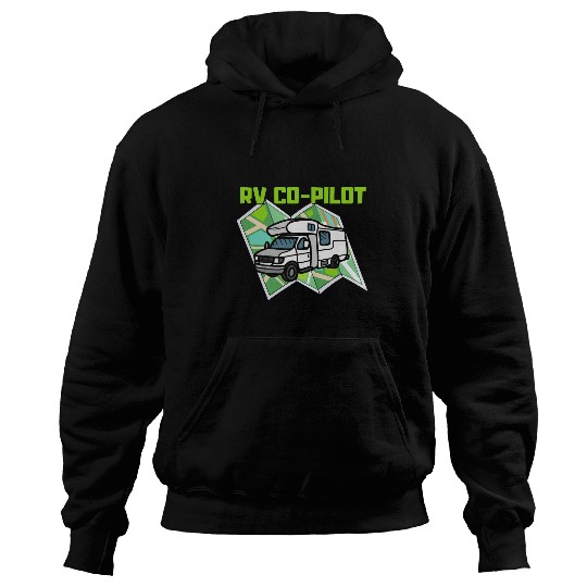 RV CoPilot Funny Matching Camping Motorhomes Trip Hoodies