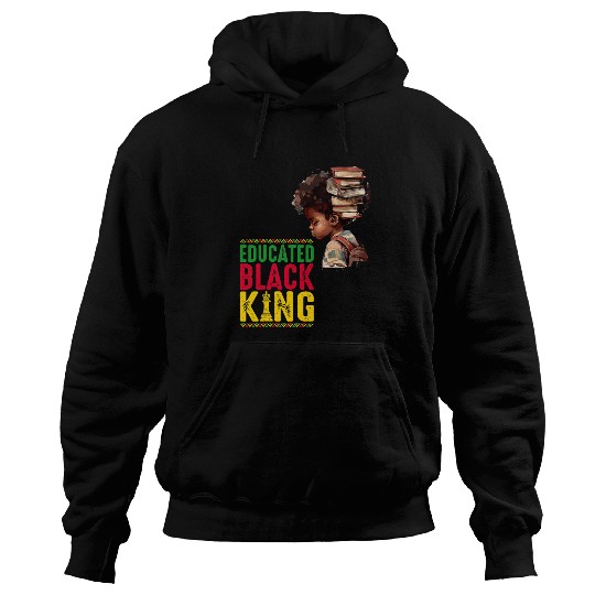 Educated Black King Educated Motivated Elevated Melanated Hoodies