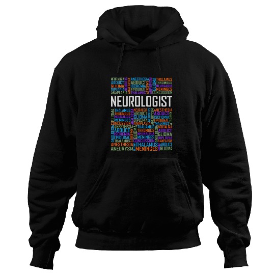 Neurologist Words Lover Gift Graduate Student Neurology Hoodies