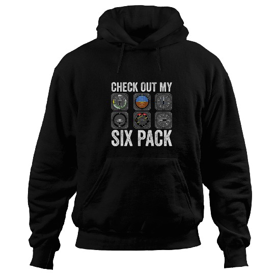 Funny Pilot Check Out My Six Pack Flight Simulation Aviator Hoodies