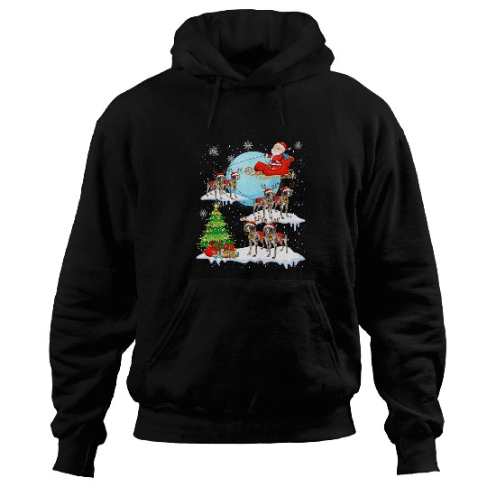 german shorthair pointer dog reindeer christmas 2cute Hoodies