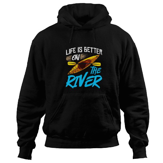 Kayak Canoe Boat Paddle Kayaking Canoeing 2 Hoodies