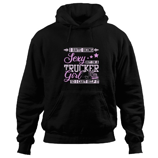 Womens Sexy trucker girl Hoodies