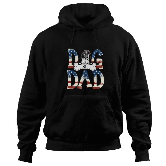 english pointer dad fars day american flag dog lovers Hoodies