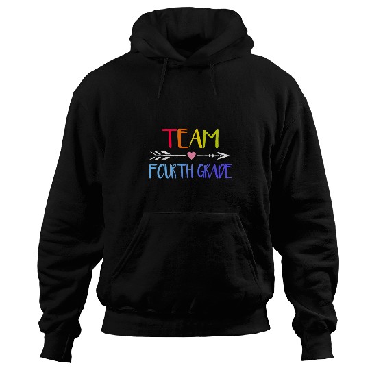 team fourth grade 4th teacher student back to school Hoodies