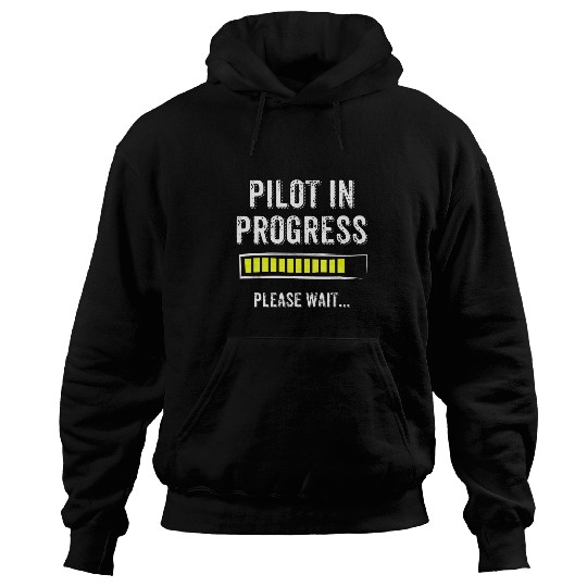 Pilot In Progress Funny Flight School Student Cute Hoodies