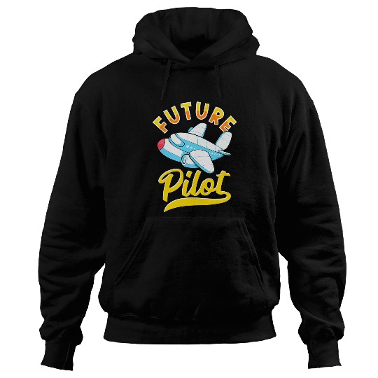 Future Pilot Airplane Kids Plane Travel Airport Flying Pilot Hoodies