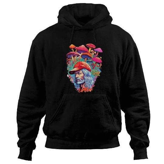 Informed Therapist With Mushrooms Cool Design Fun Fashion Hoodies