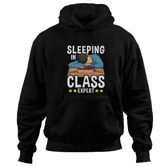 School Humor Design for University Students Sleeping Class Hoodies