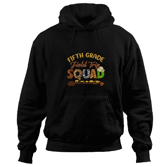 Fifth Grade Students School Zoo Field Trip Squad Matching 1 Hoodies