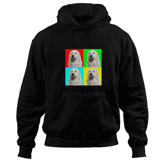Pop Art Dog Great Pyrenees Hoodies