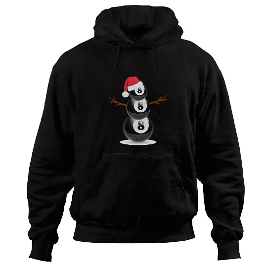 Christmas Summer Billiard Snowman Party Gift Hoodies