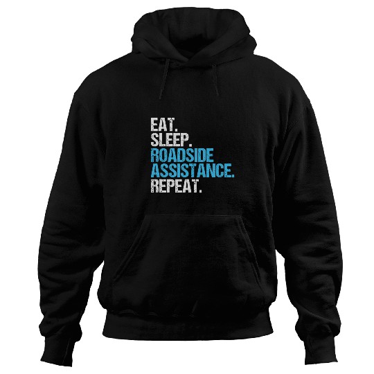 Tow Trucker Eat Sleep Roadside Assistance Tow Truck Driver Hoodies