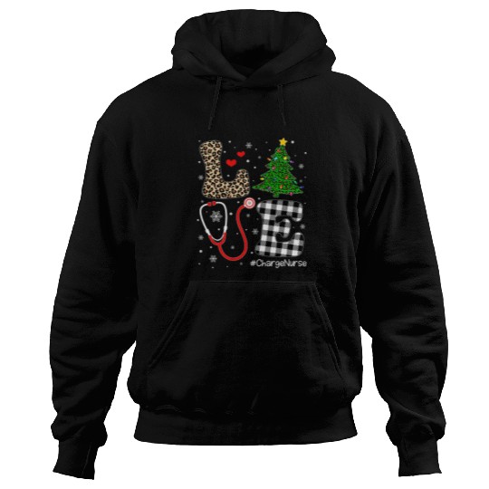 nurses Christmas Tree Love Charge nurses Life Hoodies
