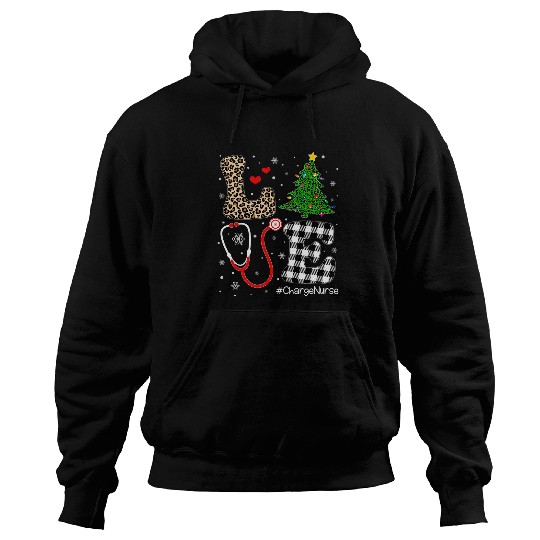 nurses Christmas Tree Love Charge nurses Life Hoodies