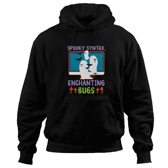 Spooky Syntax Enchanting Bugs Spooky Programmer Halloween Hoodies