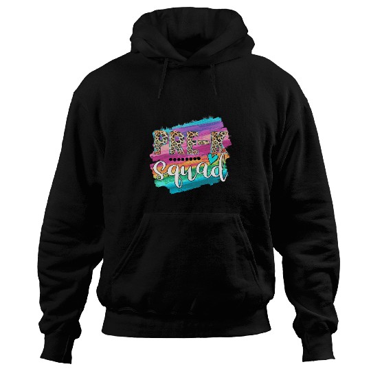 PreK Squad Leopard Print Back To School Teacher Student Hoodies