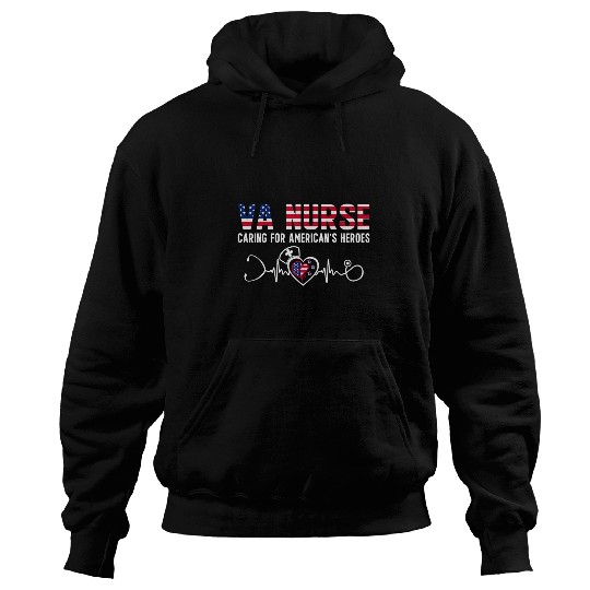 VA nurses Caring For Americas Heroes Patriotic 4th of July Hoodies