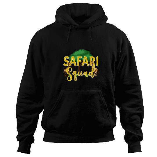 Safari Squad Giraffe Zoo Animals Zoologist Zookeeper Party Hoodies