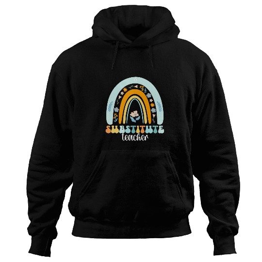 Substitute Teacher Rainbow Sub Teacher 1 Hoodies