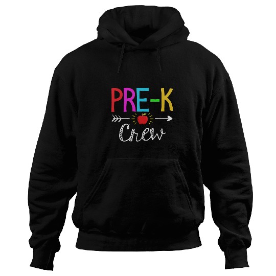 Prek Crew Prek Teacher Student Team Back To School Hoodies