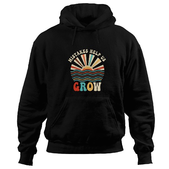 groovy growth mindset positive teachers back to school Hoodies