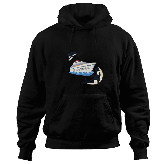 Fun SS Sink the Rich Yacht Boat Orca Lover Killer Whale Meme Hoodies