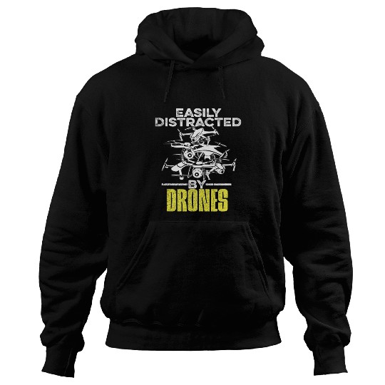 Quadrocopter Quote for a Drone Pilot Hoodies