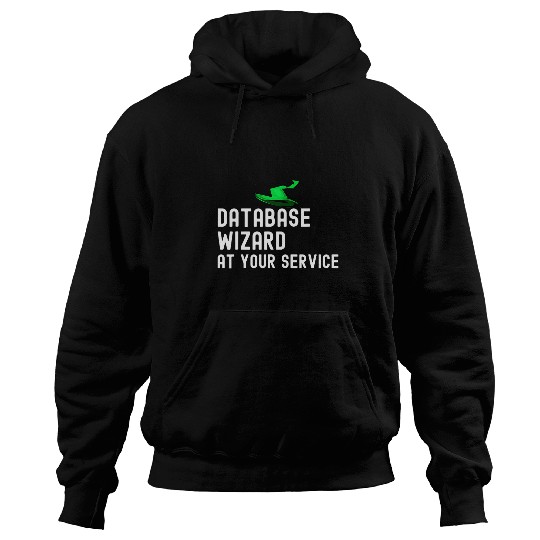 Funny Database Administrator Job Query Programmer Wizard Hoodies