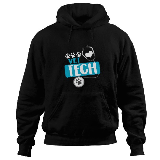 Vet Tech Veterinarian Graduation Animal Rescue Dog Mom Women Hoodies