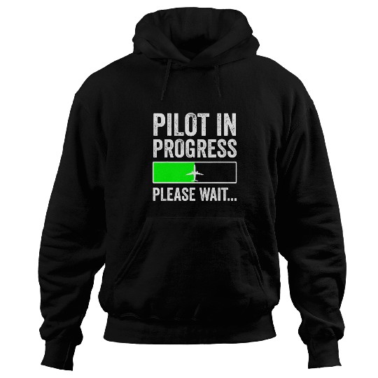 Funny Flight School Student Pilot In Progress Hoodies