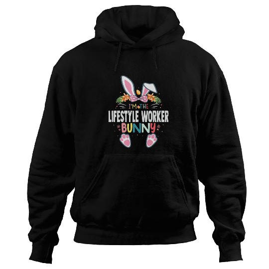 Im The Lifestyle Worker Bunny Easter Day Rabbit Matching Hoodies