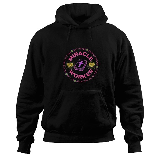 Christian Women Way Maker Miracle Worker Hoodies