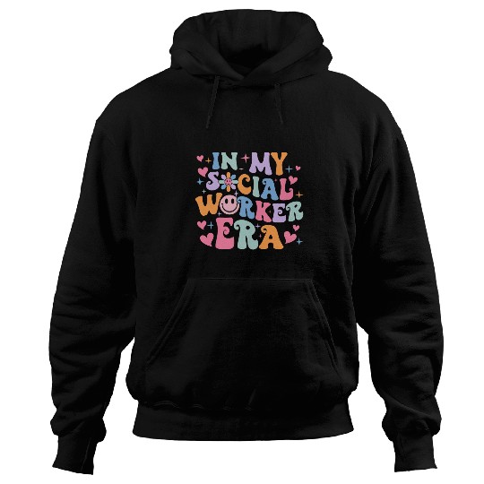 In My Social Worker Era Funny Retro Social Worker Graduation Hoodies