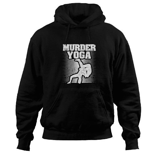 Wrestler Funny Wrestling Training Coachs Wrestler murders Yoga Hoodies