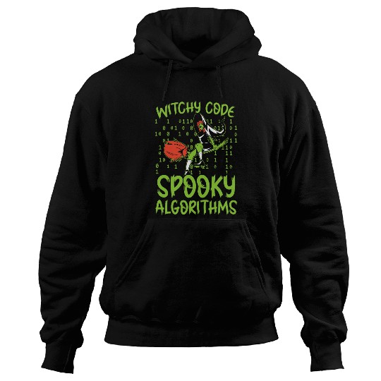 Witchy Code Spooky Algorithms Programmer Halloween Hoodies